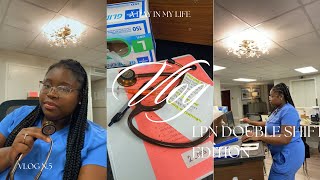 vlog : day in the life of a nurse | LPN + double shift + skilled nursing