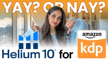 How to use Helium 10 for Amazon KDP - FULL Tutorial & Review #kdp