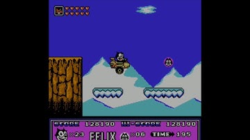 Felix the cat: round 3 (NES gameplay)