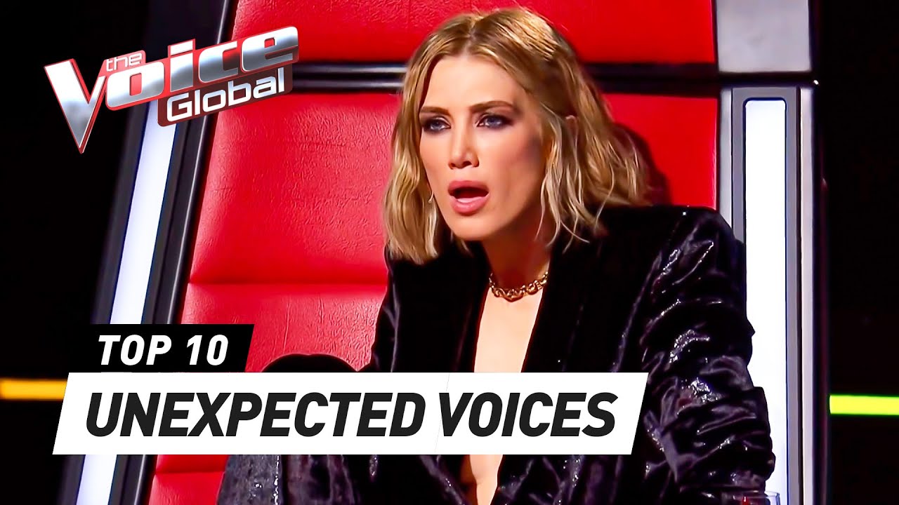 SURPRISING VOICES during the Blind Auditions on The Voice