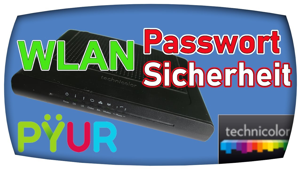 Technicolor TC7200 WLAN Sicherheit   WPA Passwort ändern (Pyur/Unitymedia/Vodafone Router) - YouTube