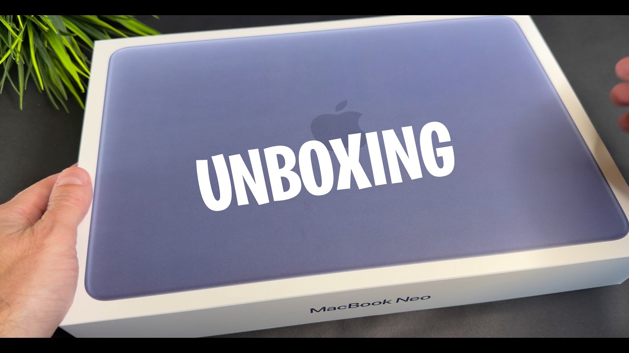 MacBook Neo Indigo Unboxing - YouTube