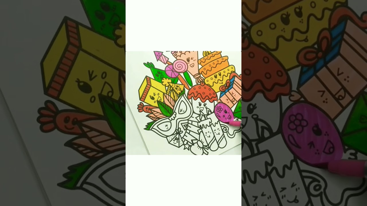 So Satisfying Coloring With Brush Pen 🖌️