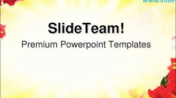 Corners With Hibiscus Abstract PowerPoint Templates Themes And Backgrounds ppt themes