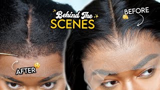 ✨BTS✨ How I MAKE my Textured Edges Wigs from SCRATCH 👀 | Laurasia Andrea x Wowafrican