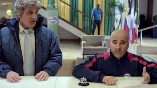 Kramer imitando a Pellegrini, Sampaoli y Mourinho