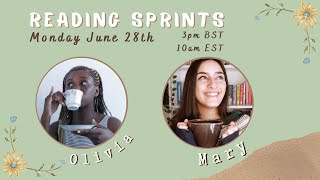 reading sprints with Olivia 