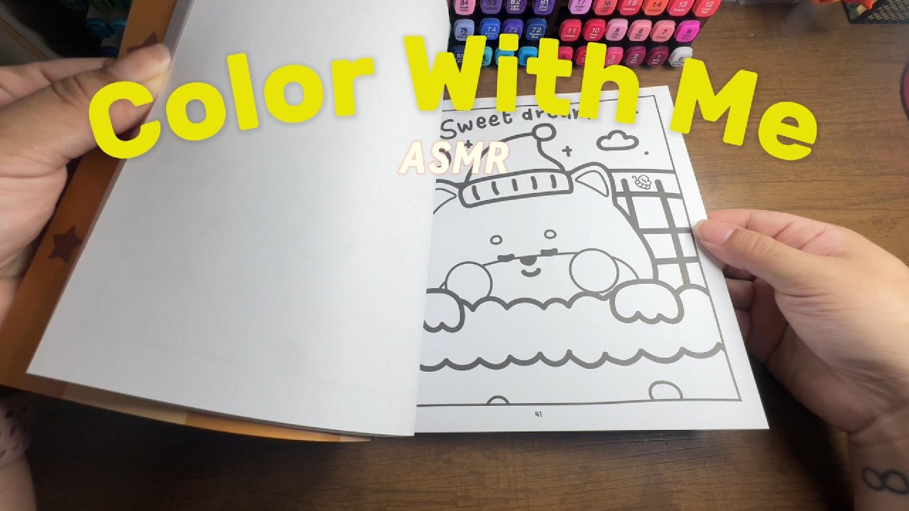 Color With Me ✨ Cozy Coloring Book ASMR Markers