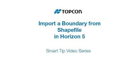 Import a Boundary from Shapefile in Horizon 5