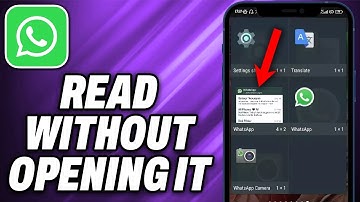 How To Read Whatsapp Messages Without Opening It (2025) - Quick Help