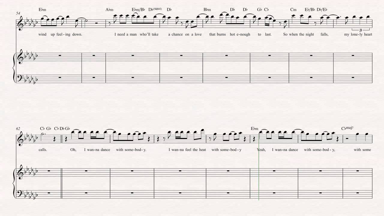 how will i know whitney houston sheet music pdf