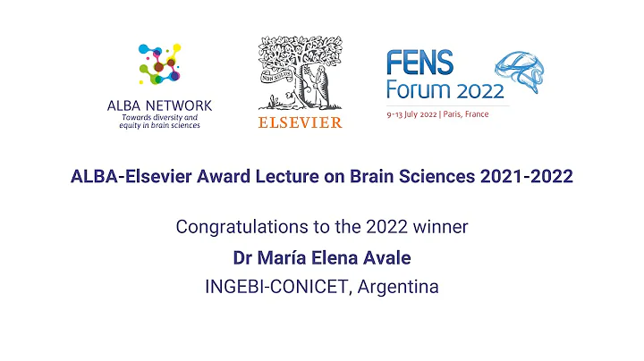 Dr Mara Elena Avale delivers the 2022 ALBA-Elsevier Award Lecture on Brain Sciences