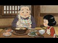 Cozy winter night with my grandparents   cooking asmr tteokbokki, oven sweet potatoes, ghibli vibes