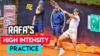 Rafael Nadal's High Intensity Practice in Rome before Internazionali BNL D'Italia 2024