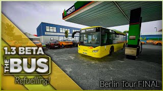 The Bus 1.3 Berlin Tour - Depot to Airport E8 - Heavy Rain Gameplay | Thrustmaster T300RS screenshot 5