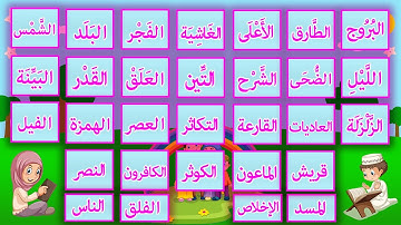 قصار السور من القران - learn short quran surah for kids - سورة قصيرة - تعليم القران للاطفال
