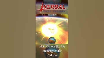 These Re Entry Wings are not good #shorts #funny #funnymoments #ksp #kerbalS.H.A.T.S.program