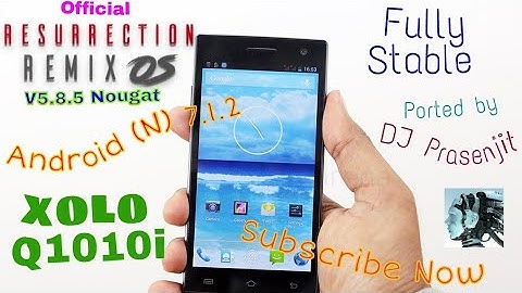 Official Resurrection Remix OS v5.8.5 (Nougat 7.1.2) for Xolo Q1010i ported by DJprasenjit