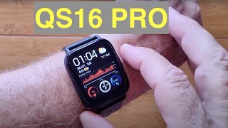 Bakeey QS16 PRO Continuous Temperature/HR/SpO2 IP67 Waterproof Health Smartwatch: Unbox & 1st Look