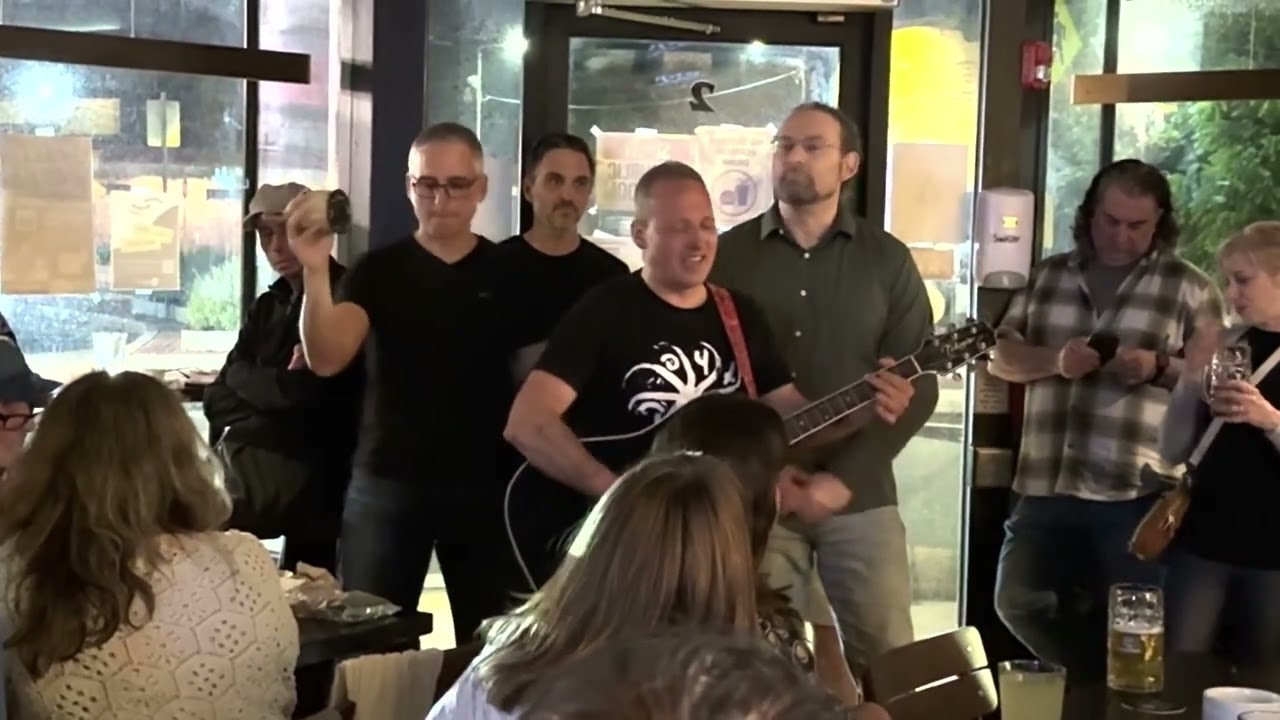 THE DISPLAYERS perform “heaven” from within the crowd