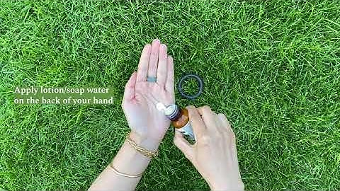 How to wear a tight jade bangle that won