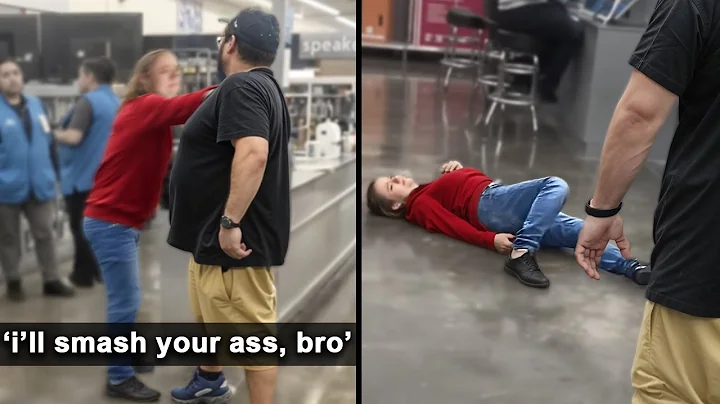 Toxic Woman Slaps A GIANT Man Then Gets Her A$$ WHUPPED...