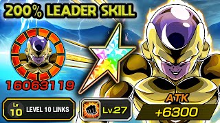 100% AGL LR GOLDEN FRIEZA WITH 27 CRIT + EXTRA ATK EQUIPS! Dragon Ball Z Dokkan Battle