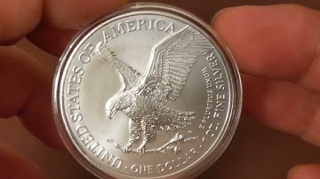 2022 1 ounce america. Silver eagle coin. Silver stacking alternative investment.