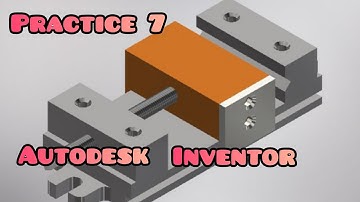 AUTODESK INVENTOR - PRACTICE 7 in / Machine drawing / Engineering drawing
