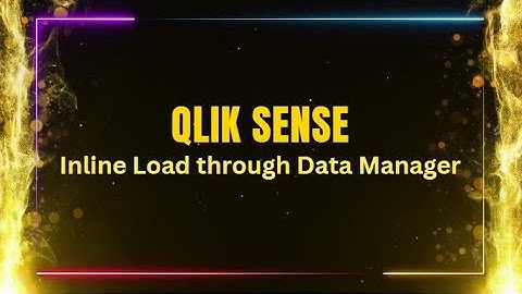 Qlik Sense interview Questions in Telugu | Inline load through Data Manager in Qlik Sense |