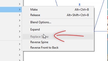 Adobe illustrator Blend option Replace spine Turn Grayed Problem FIX