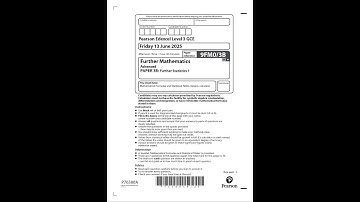 2025 Pearson EDEXCEL A Level Further MathemATIcs Paper 3b 9fm0 3b Further StATIstics 1