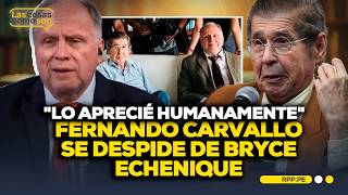 Fernando Carvallo Se Despide De Su Amigo, Bryce Echenique, Quien Partió A Los 87 Años
