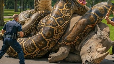 Heroic Rescue Team Saves Autism Rhino from Deadly Giant Python 🦏 🐍 