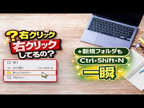 【Windows11】新規フォルダを一瞬で作成するショートカット