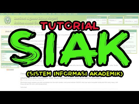 TUTORIAL SISTEM INFORMASI AKADEMIK UNTUK MAHASISWA (SIAK)