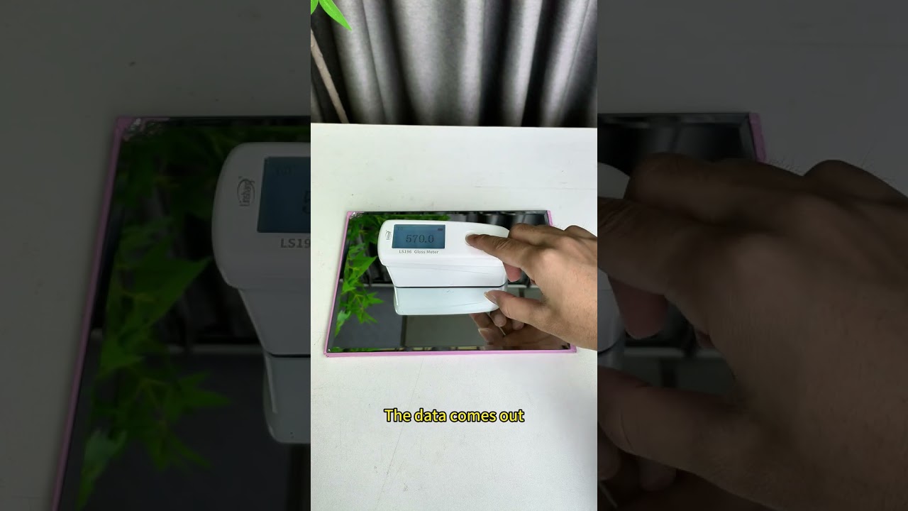 How to measure the glossiness of this mirror? Just use Linshang LS196 gloss meter