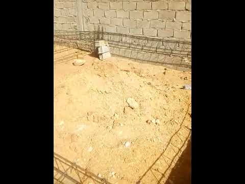 بناء الاساس الخرساني الجزء الاول ربط الحديد