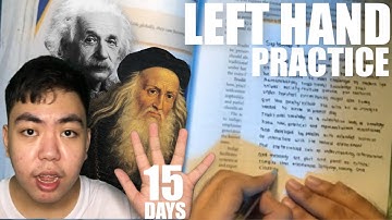 Learning to write with my left hand (15 days)