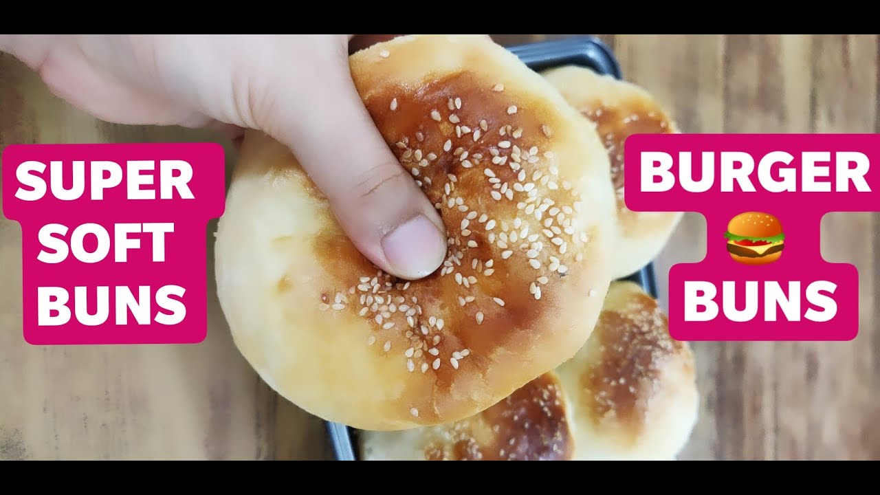 HOMEMADE HAMBURGER BUNS SUPER SOFT EGGLESS BUNS McDONALDS McVEGGIE BUNS By manmits