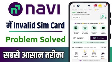 navi app me invalid sim card detected problem solve | new sim card detected in navi app