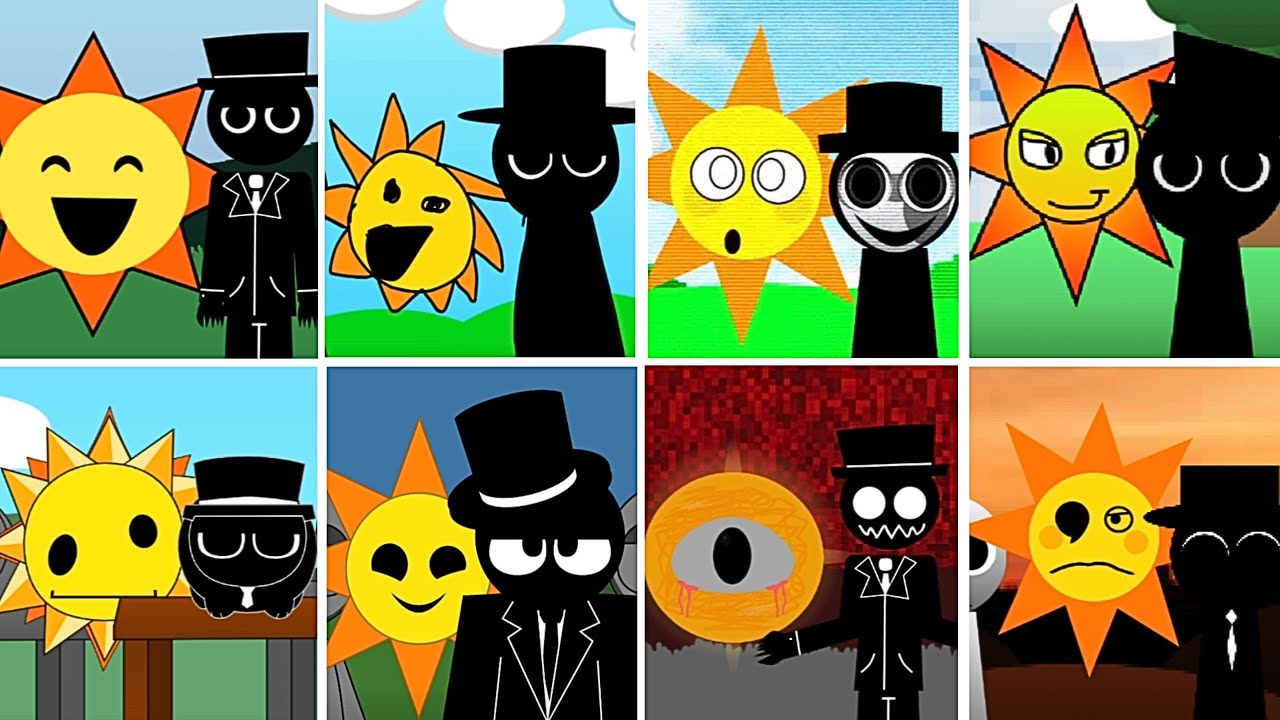 Incredibox - Sprunki but only MR.BLACK HAT and MR.SUN in ALL Different Mods.Episode 8