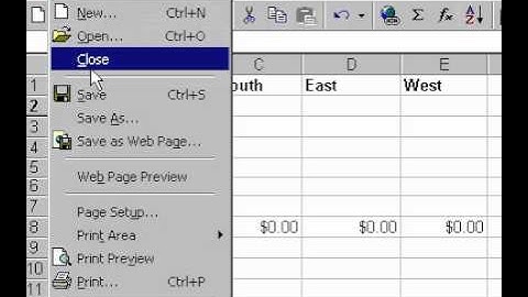 Microsoft Office Excel 2000 Save workbook as a template