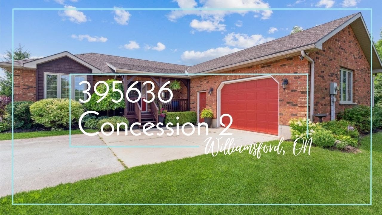 SOLD! 395636 Concession Rd 2, Williamsford, Ontario YouTube