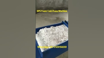 EPS Foam Cold Pressing Machine - Efficient Recycling Solution#eps #epsfoam #press #recycling