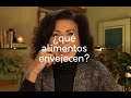 ¿Qué alimentos envejecen?