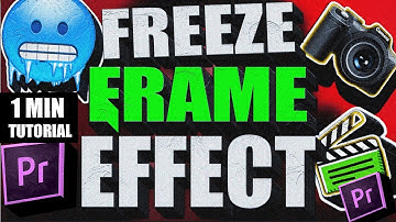 Adobe Premiere Pro - Freeze Frame Still Image Effect Tutorial (2025)