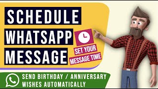 Schedule Future WhatsApp Message | Automatically Send Birthday Anniversary Wish On Whatsapp | SKEDit screenshot 1