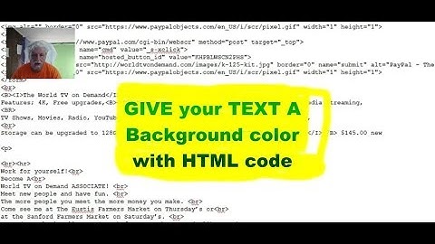 How to make a background color for your TEXT in HTML