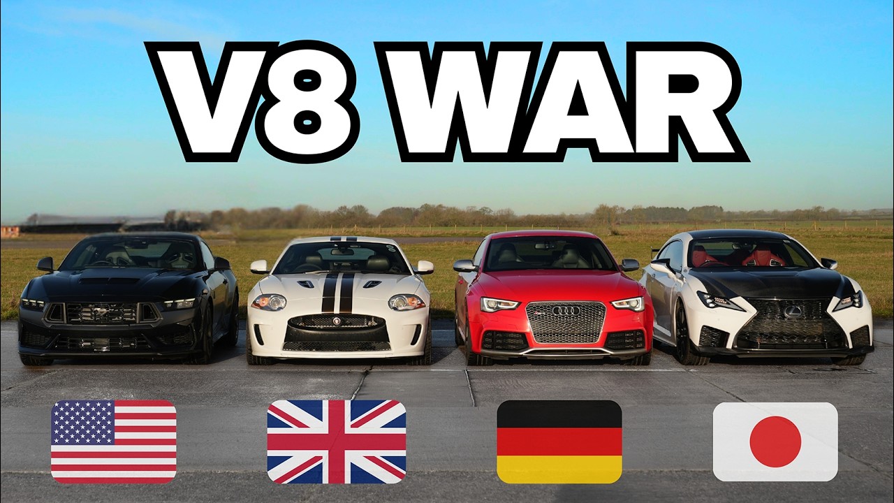 USA vs UK vs Germany vs Japan | Ultimate V8 Track Battle